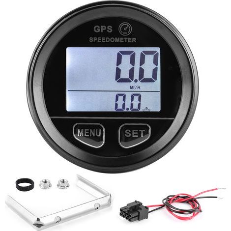 2.36″ Digital LCD GPS Speedometer Odometer DC10-24V for ATV UTV Motorcycle Boat (1/5)