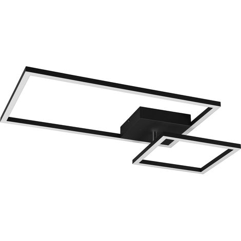 Reality PADELLA plafón LED negro 25W 37x63,5 cm
