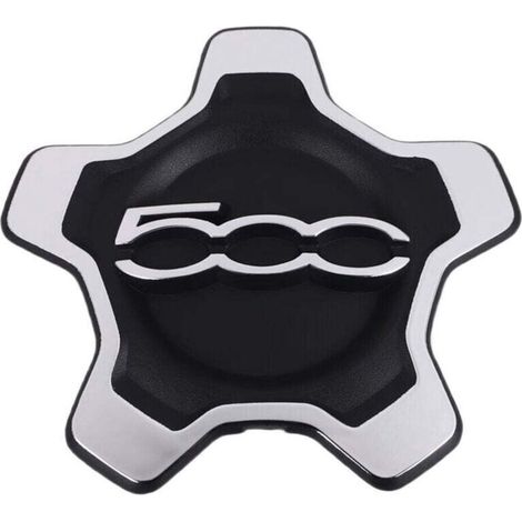 Couvercle de Capuchon Centre Roue Voiture pour 500X 2016-2022 6AN69LXHAA Cache-PoussièRe Accessoires Argent (1/4)