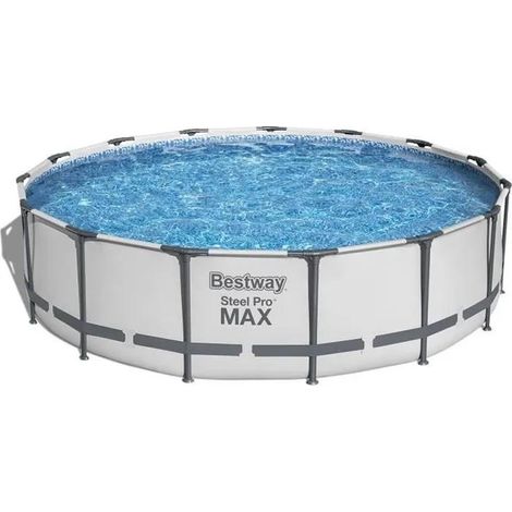 Bestway Steel Pro Max Schwimmbecken grau 4,57 m