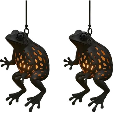 2 Stück Lampe Außendekoration Froschlampe Warme (1/5)