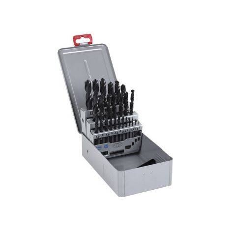 Maletín surtido de brocas de 1 - 13mm (25 unidades)                 Estuche Brocas HSS