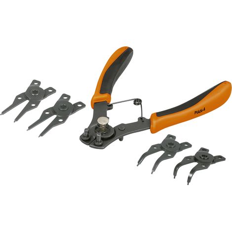 Pinza para anillos de seeger - 4 cabezas