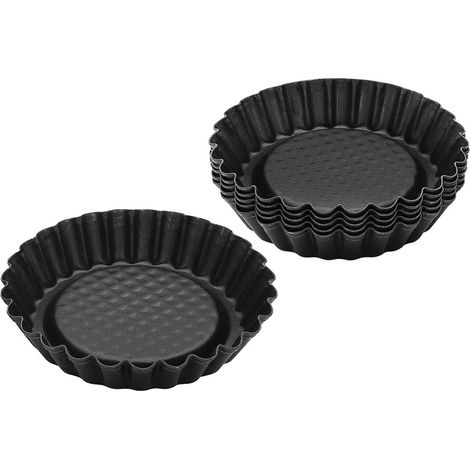 Lot de 6 moules à tartelettes 10 cm Zenker Black Metallic (1/5)