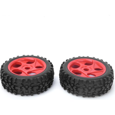 2 pièces de moyeux de pneu universels en caoutchouc de 118 mm, accessoire de mise à niveau compatible avec les voitures RC 1/8 (1/5)