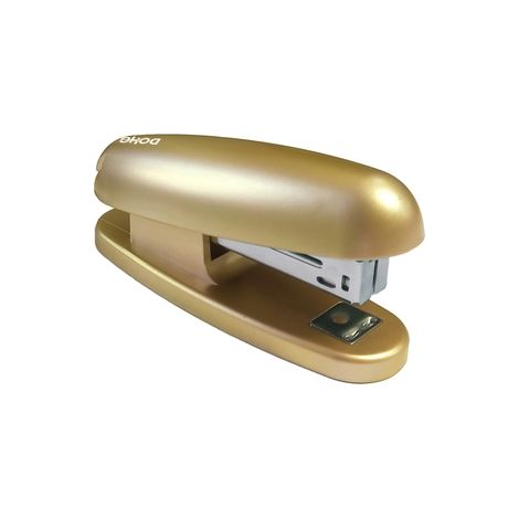 GRAPADORA PLÁSTICO METALIZADA ORO 12 CM