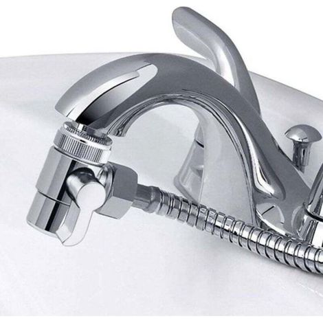 Adaptateur Inverseur Robinet - Laiton Chromé - Pour Évier Cuisine Salle De Bain - M22 x M24 - 1/4 De Tour - 1 Pièce (1/4)