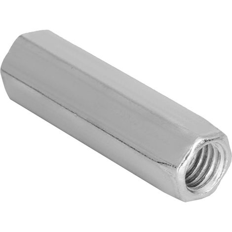 5pcs Écrous d'Accouplement à Tête Hexagonale Longue Tige Écrou en Acier au Carbone Entretoise m10 Fixations Filetées(M1040) (1/5)