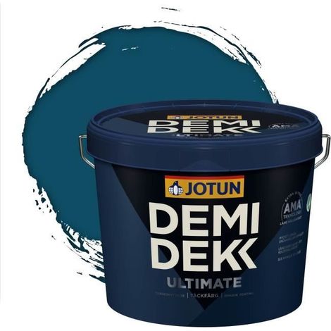 Peinture Bois - DEMI DEKK ULTIMATE - Lasure Opaque Satinée - RAL 5001 - 3L - Bleu Vert (1/2)