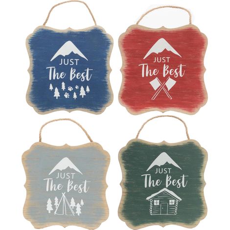 Décorations à suspendre Just the best (Lot de 4) (1/4)