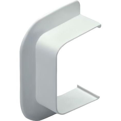 Raccord goulotte mm 125x75 pour passage mur - blanc