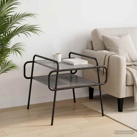 vidaXL Coffee Table Grey Sonoma 50 x 50 x 51 cm Engineered Wood (1/5)