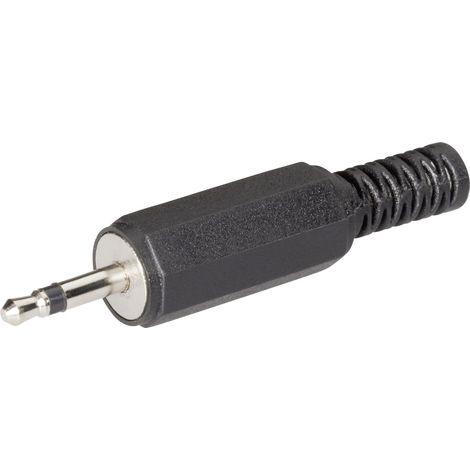 BKL Electronic 072117 Klinken-Steckverbinder 2.5 mm Stecker, gerade Polzahl: 2 Mono Schwarz 1 St.