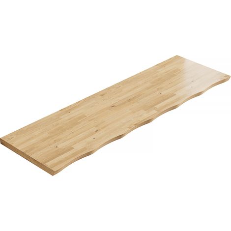 Tablero de madera natural de 160 cm, 3,8 cm de grosor, para mueble auxiliar o encimera (1/5)