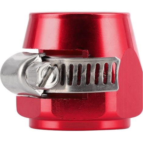 Schlauchschelle für Kraftstoff-/Öl-/Gas-/Wasserschläuche, 10AN Aluminiumlegierung, Rot