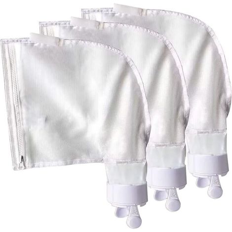 Lot de 3 sacs en maille nylon compatibles avec Polaris 280 480 – Ouverture à fermeture éclair – Facilité d'utilisation – Nettoyage rapide (1/4)