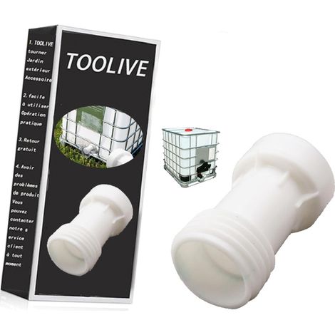 IBC Adapter S60 x 6 Extension Spacer, Straight S60 x 6 Coarse Thread to S60 x 6 Coarse Thread, IBC Container Accessories, IBC Tank Extension Hose with PVC Seal, IBC Container Accessories (1/5)