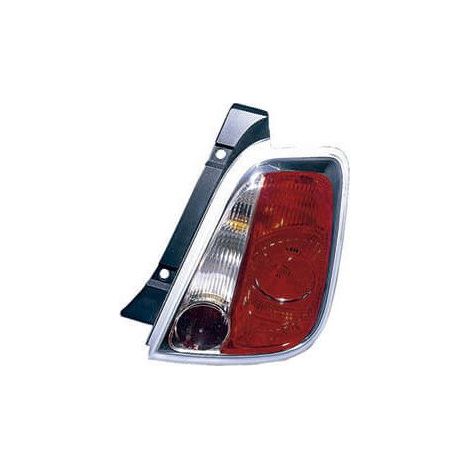 Feu arrière droit contour blanc Fiat 500 phase 1 2007-2015