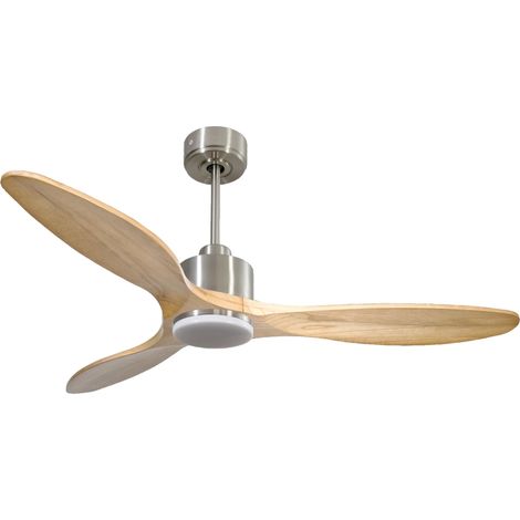 Ventilador de techo Reversible Termostato Dimable Wifi Motor DC Techos Inclinados Mando a Distancia Luz tres tonos Hypersilence Memoria