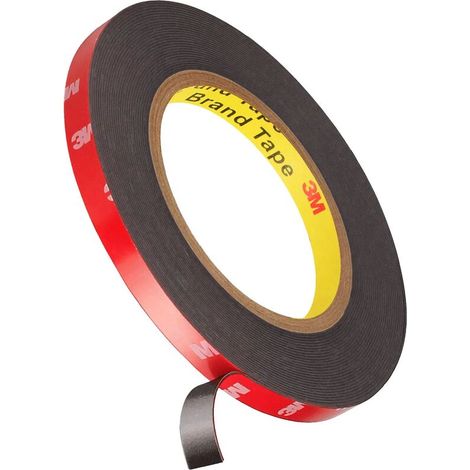3M VHB Extra Strong Double Sided Adhesive Tape 3m x 10mm Black Waterproof High Temperature Resistance for Indoor & Outdoor, 1pcs (1/5)
