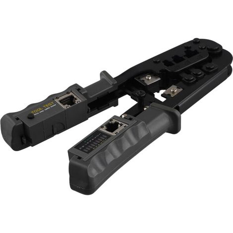 Pince à sertir RJ45, testeur de câble réseau LAN, outil de coupe pour pince métallique Cat7, Cat6, Cat5, RJ11, RJ12