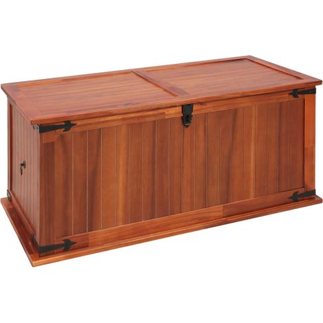 Coffre de rangement,Bac de rangement 79x34x32 cm Bois d'acacia solide -BV66720 (1/5)