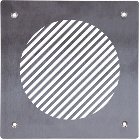 Pluggit Grille d'amenée d'air en inox, Design Bar, PL133