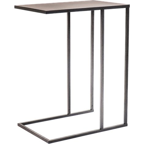 Table d’appoint – Métal noir – 45x30x60 cm – Design moderne pour canapé (1/5)