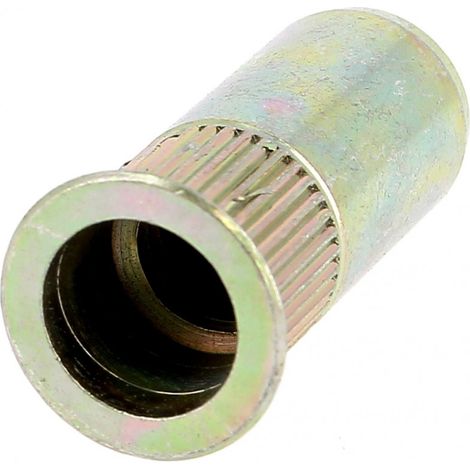 RIVKLE® Tête Fraisée Fut Cylinque Moleté Borgne M6 Ep 3 à 4.5 Zingué (1/2)