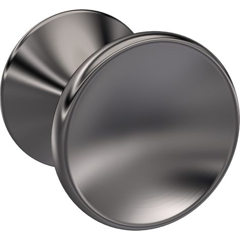 Hudson Reed Brushed Pewter 32mm Indented Round Knob Furniture Handle - H713 (1/2)