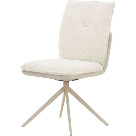 Polsterstuhl 47x61x88 Chenille / Velours beige XENIA 01 (1/4)