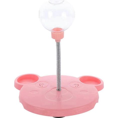 Balle à friandises interactive pour chat, rose, idéale pour l'intérieur. (1/5)