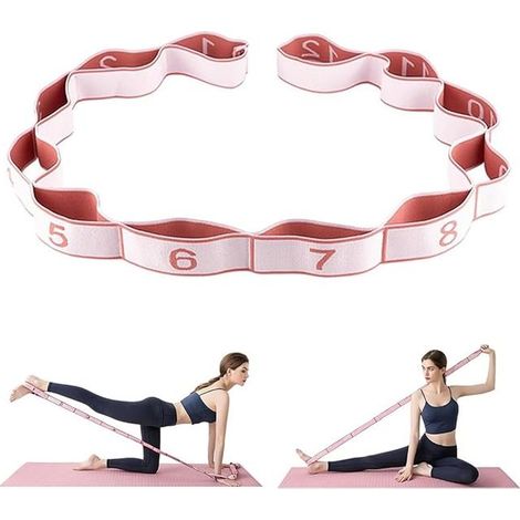 Yoga Strap, Yoga Stretching Band, Elastic Sport Band, Yoga Stretch Bands, Leg Ligament Stretching Belt, Elastic Yoga Strap for Yoga, Fitness, Pilates (1/5)