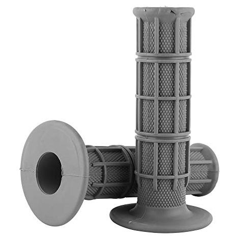 2 Stück Motorrad-Lenkergriffe, 22/25 mm Motorrad-Lenker Anti-Rutsch Universal-Gummi-Lenkerendgriffe für die meisten Motorräder und Fahrräder (Grau).