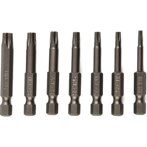 Embouts Torx, 7 embouts, 50mm, 1/4", pour vissage et atelier (1/5)