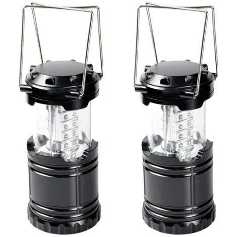 FITLAB-2 Pièces Lanterne portative,Lanternes de camping 30 LED portables avec base magnétique pour ouragan, tempête, panne, camping, randonnée, pêche, tente (1/5)