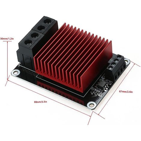 3D-Drucker-Heizbett-Controller mit hoher Stromlast, MOS-Modul, MOSFET-Platine, kompatibel mit über 30 A