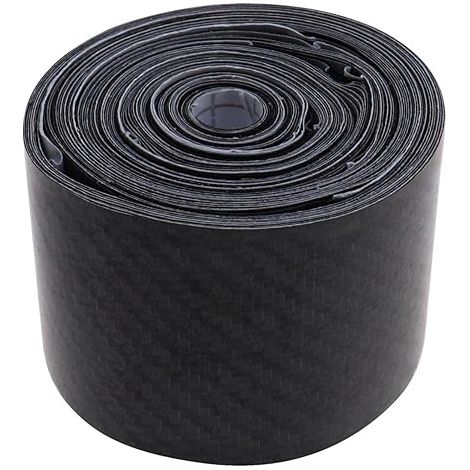 Bande de Protection de Seuil Voiture Anti-Rayures 5D Film Fibre de Carbone Autocollant Pare-Chocs Décoration, 5cmx10m (1/5)
