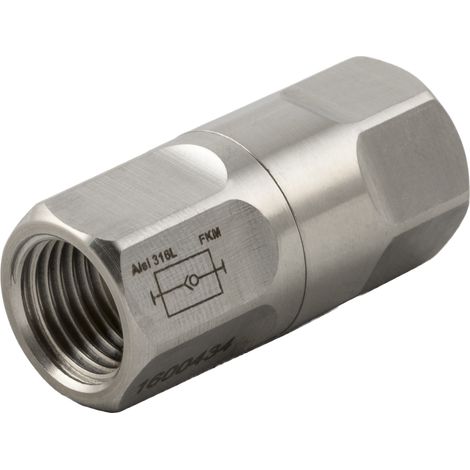 Clapet anti-retour RS PRO 66061 Fileté 3/8 in Female, Femelle 3/8 pouce, 0.2 25bar ( Prix pour Paquet de 2 )