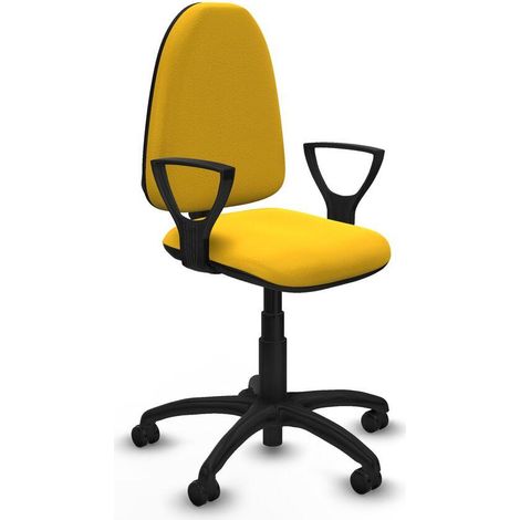 Piqueras y Crespo BFN01RF Silla de oficina amarilla confortable (1/3)