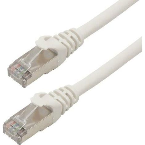 FCC6BM-20M/W MCL Cordon de brassage RJ45 CAT 6 F/UTP MCL Cordon de brassage RJ45 CAT 6 F/UTP - 20m Blanc (1/4)