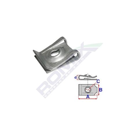 Clip - placa de montaje Renault
