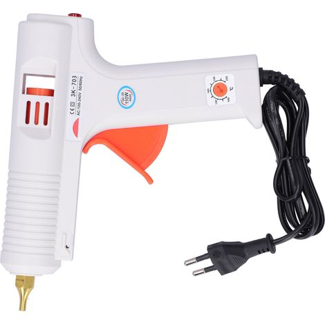 Pistolet à colle thermofusible à température réglable, outil industriel haute puissance pour bricolage, 11 mm, 110 W, prise 100-240 V. (1/5)