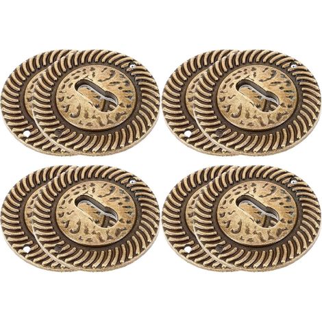Lot de 8 plaques recouvrement pour trou serrure - Rosace (1/5)