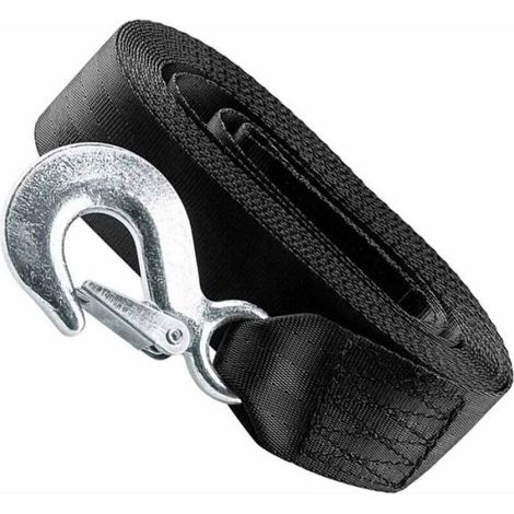 Sangle Treuil Remorque Bateau Marin 10000 LB avec Crochet de Sécurité (5 CM 6 M) (1/3)