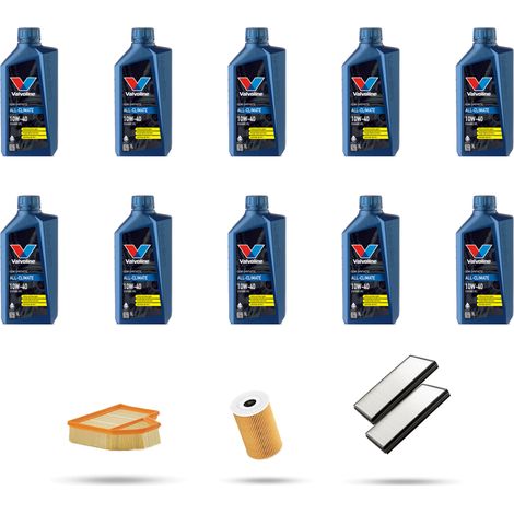 Kit tagliando 3 FILTRI e 10L OLIO compatibile con Bmw serie 6 (E63,E64) M6 373kw dal 2005 (1/4)
