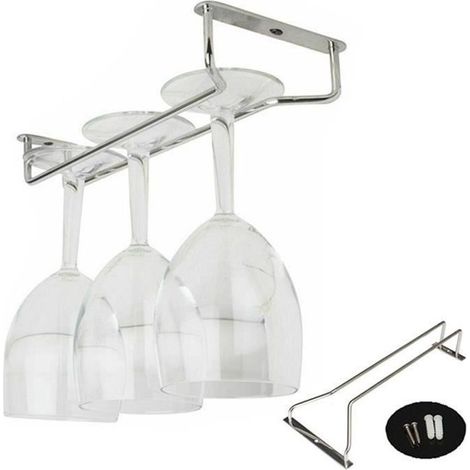 TEMPSA 28CM Porte-Verre En Acier Inoxydable Rangement Support Verre à Pied Coupe Casier à Vin (1/4)