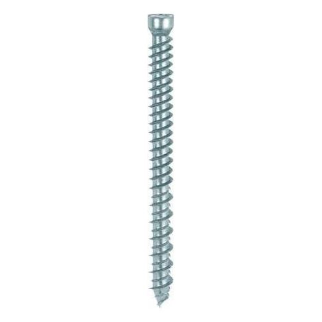 100PZ VITI X CALCESTRUZZO T.CILINDRO ZINCATO MM.7,5X302