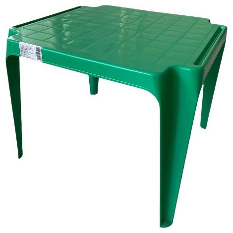 Tavolo Tavolino da gioco per Bambino Colore VERDE SCURO in Polipropilene Impilabile (1/5)