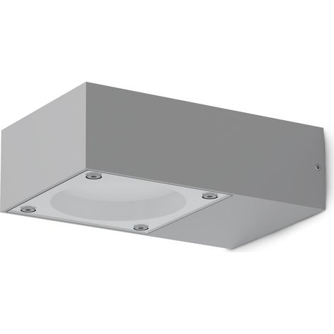 Ideal Lux Lampada da parete SIRIO 1 luce GX53 IP65 grigio metallo vetro
